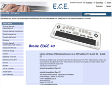 Tablet Screenshot of ece.com.pl